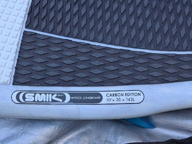 SMIK Hipster Twin Long Board Carbon Edition - 10' 0", 30 inches